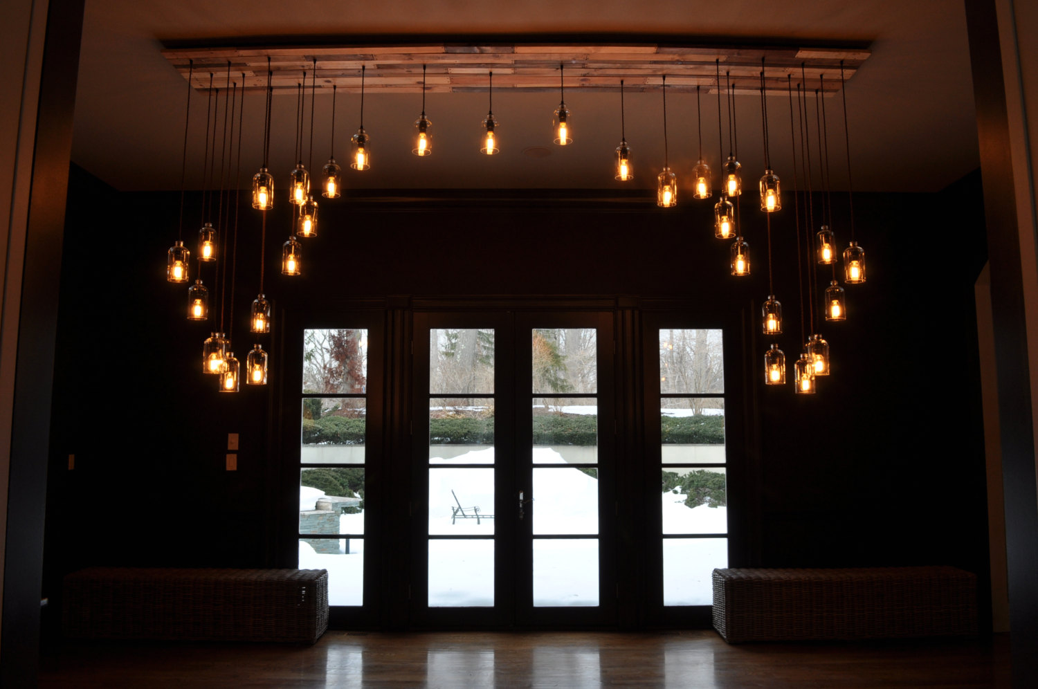 Lampadario rustico fai da te: lampada fai da te bottiglia triseb ... Creativo soffitto Botte