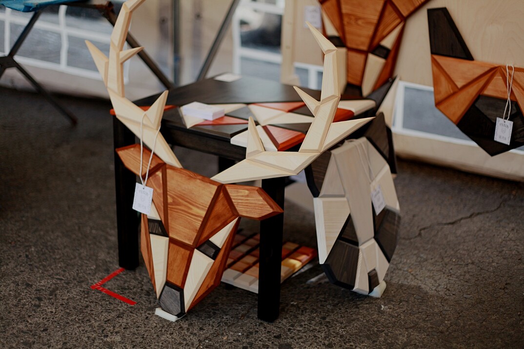 Uno zoo di legno: le teste geometriche di animali realizzate in ...