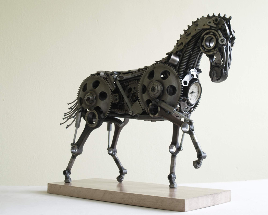 Механическое изображение. Фигурки из металлолома. Скульптуры из металла. Стимпанк скульптуры из металла. Скульптуры животных из металла.