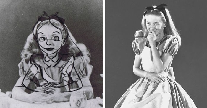 Vecchie Foto Rivelano Come Gli Animatori Della Disney Abbiano Usato Una Modella Per Disegnare Alice Nel Paese Delle Meraviglie