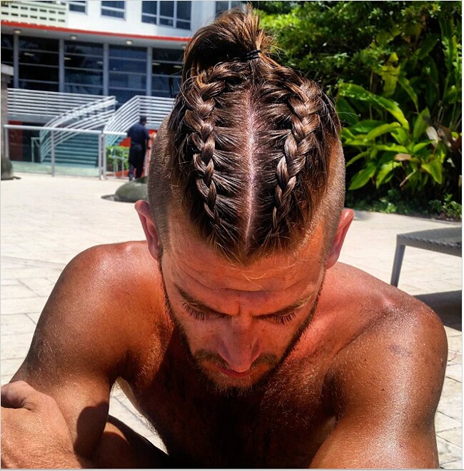 Trecce ai capelli, ormai è una cosa da uomini Trecce ai capelli, ormai è una cosa da uomini