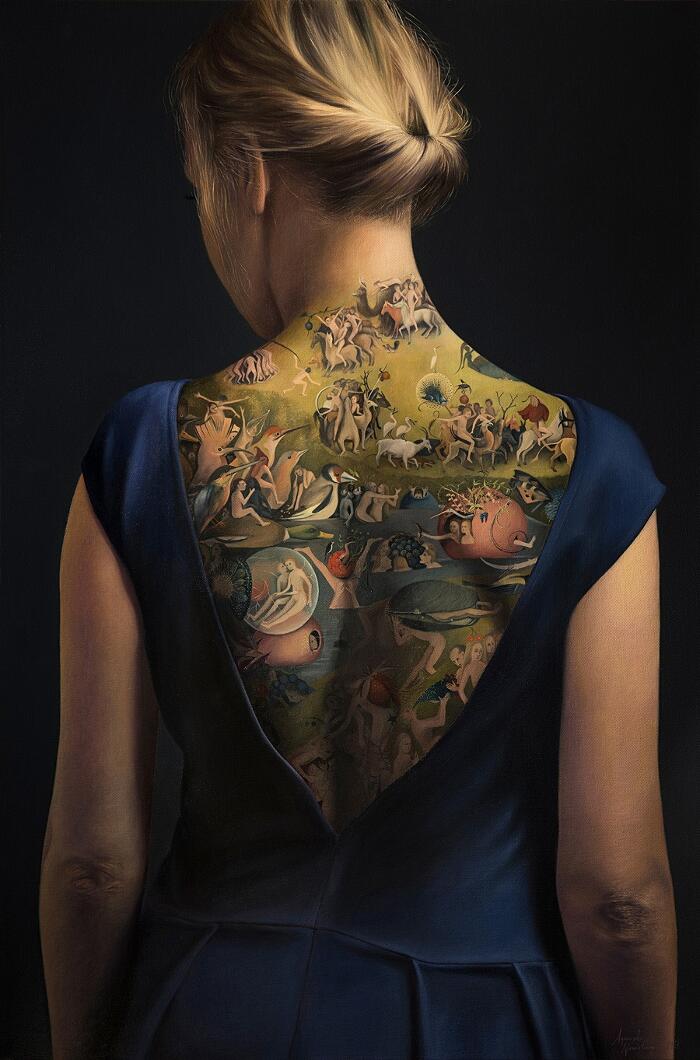 Dipinto Con Tatuaggio Ispirato A Bosch Agnieszka Nienartowicz