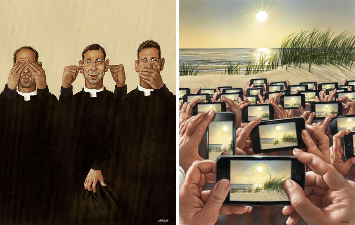 38 Illustrazioni brutalmente oneste mostrano le imperfezioni della nostra società 38 Illustrazioni brutalmente oneste mostrano le imperfezioni della nostra società