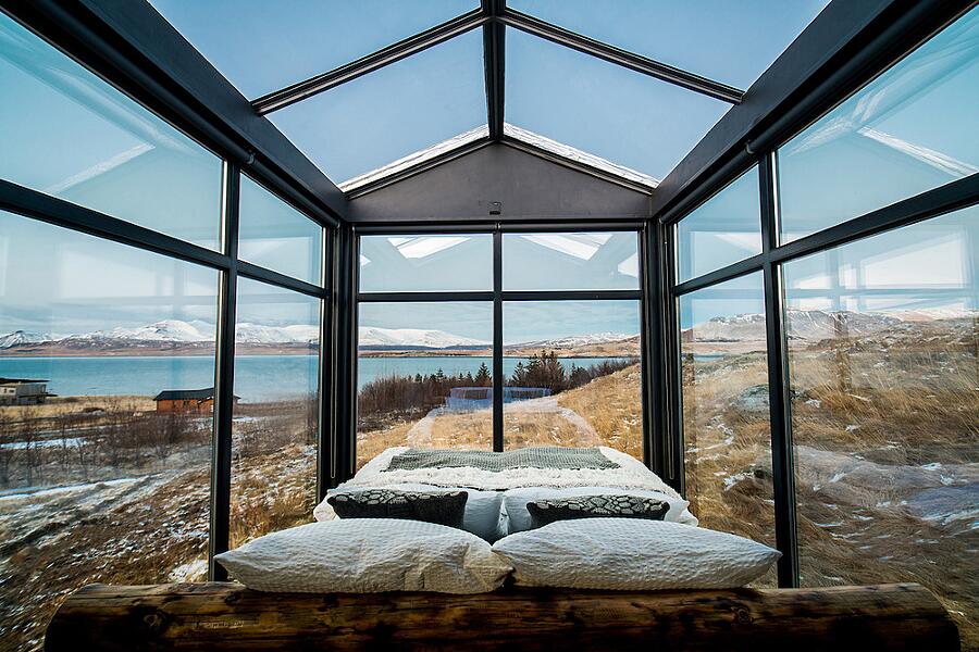 Bed  breakfast Islanda, aurora boreale, Panorama Glass Lodge