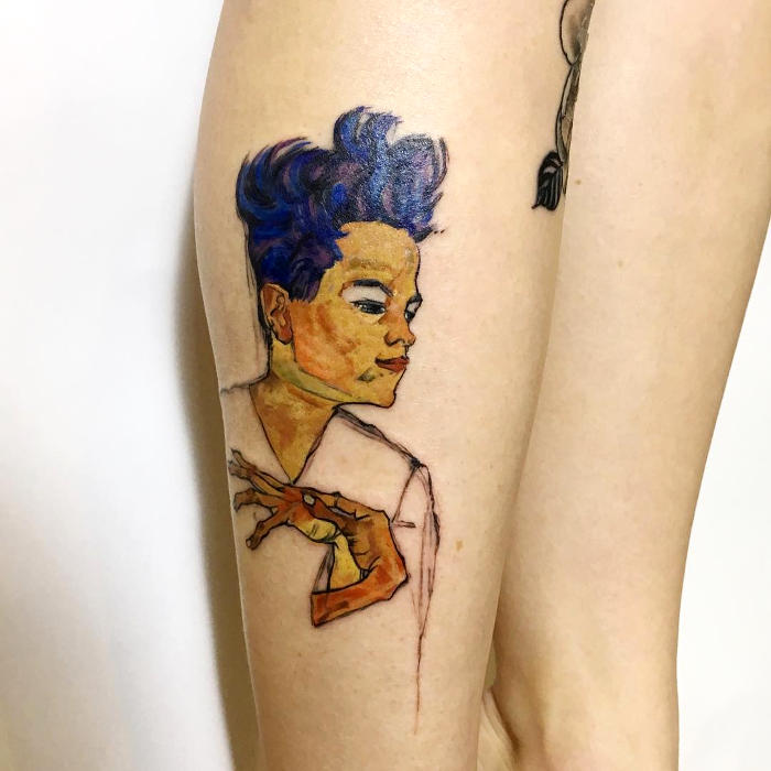 Tatuaggi Ispirati Ad Opere D'Arte Egon Schiele