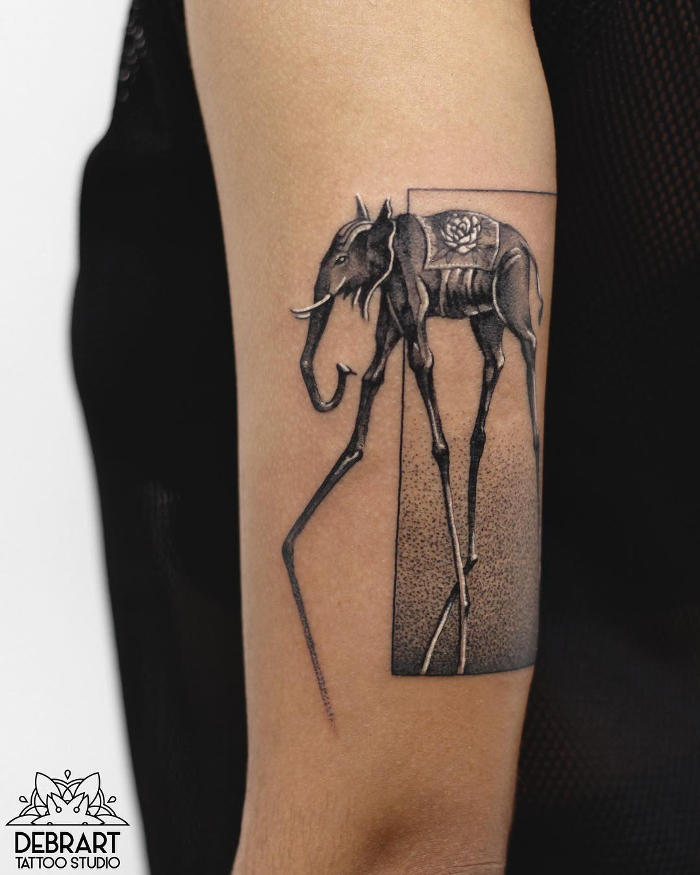 Tatuaggi Ispirati Ad Opere D'Arte Salvador Dalí