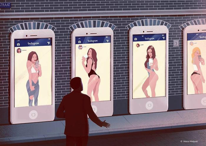 Illustrazioni raccontano una triste verità sulla società moderna Illustrazioni raccontano una triste verità sulla società moderna