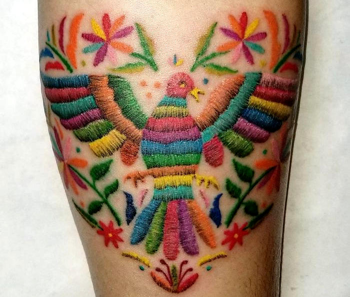 60 tatuaggi colorati in stile ricamo 60 tatuaggi colorati in stile ricamo