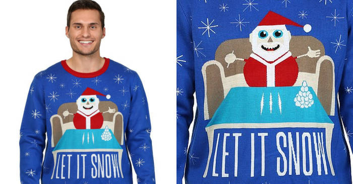 Walmart chiede scusa per il maglione con Babbo Natale cocainomane e la scritta Walmart chiede scusa per il maglione con Babbo Natale cocainomane e la scritta