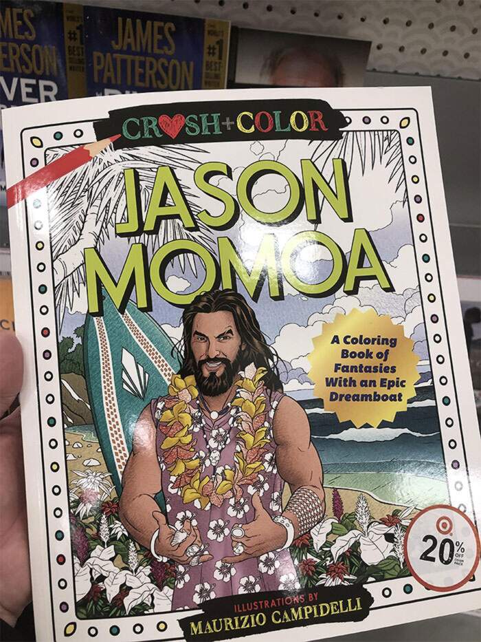 Il Libro Da Colorare Di Jason Momoa Riduce Lo Stress Ed E In
