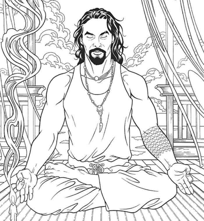 Download Il libro da colorare di Jason Momoa riduce lo stress ed è ...