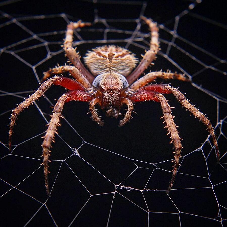 Про паукообразное. Австралийский красноспинный паук. Милый паук.
