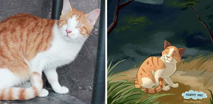 Mandate le foto dei vostri cani e gatti a questa artista: li trasformerà in personaggi  Disney - Instagram