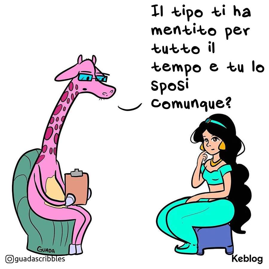Artista immagina le principesse Disney che vanno dallo psicologo ed è esilarante - Maria Guadarrama Artista immagina le principesse Disney che vanno dallo psicologo ed è esilarante - Maria Guadarrama