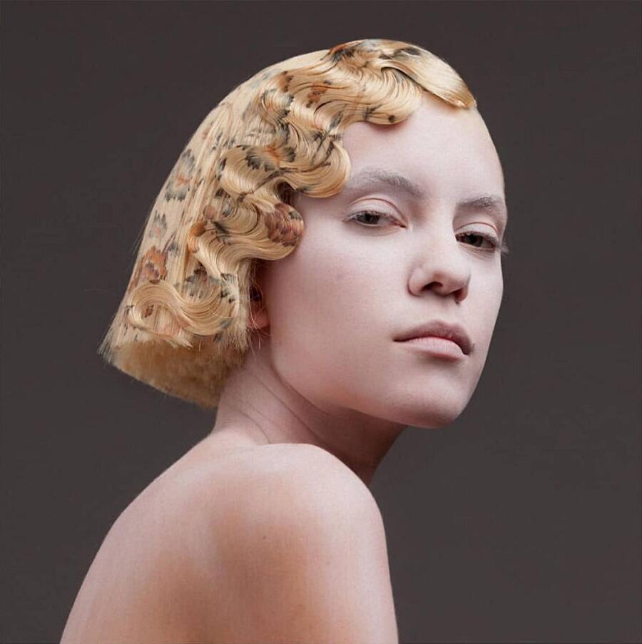 Impresión fotográfica en el cabello de Alex Ferrer