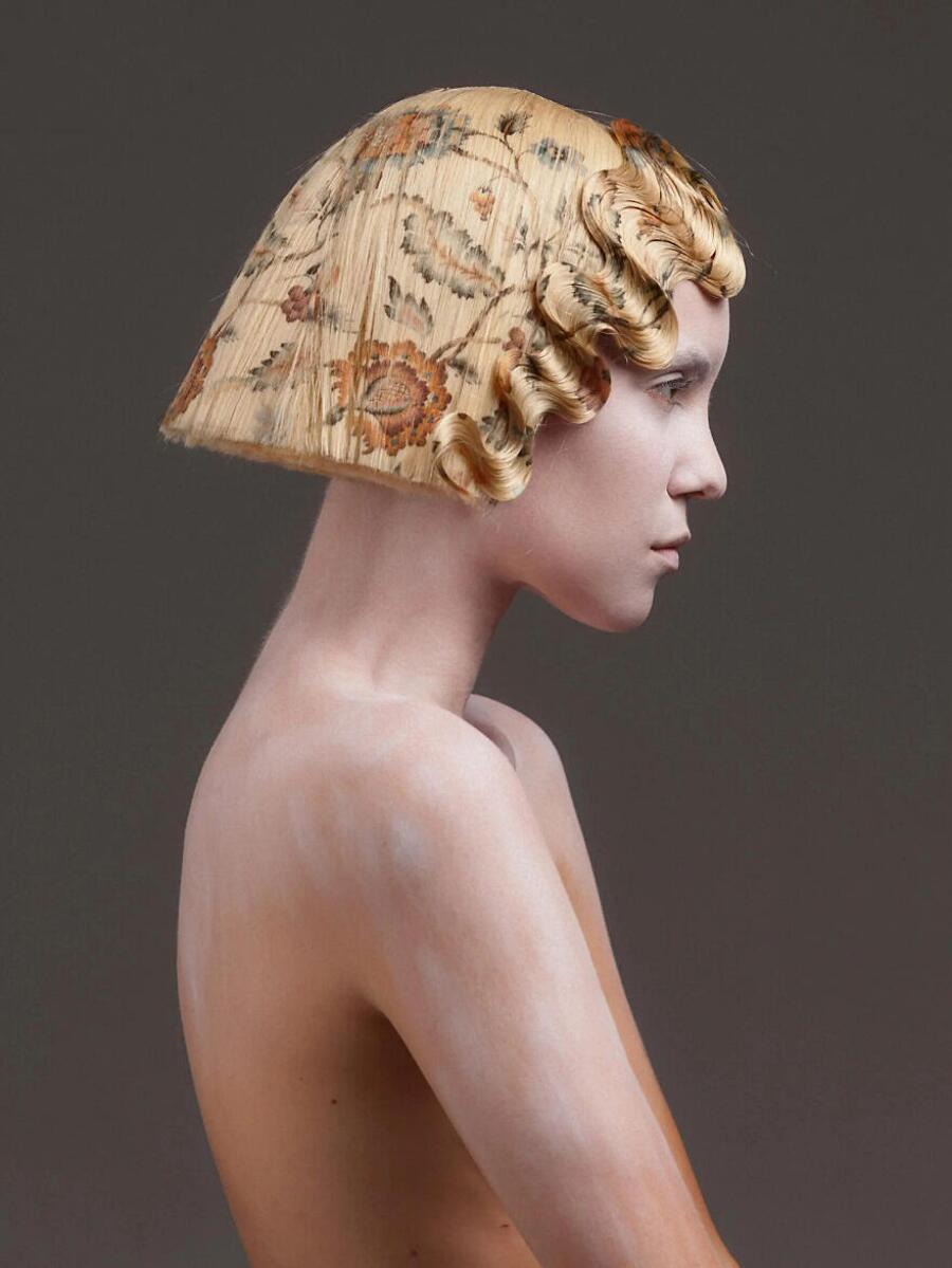 Impresión fotográfica en el cabello de Alex Ferrer