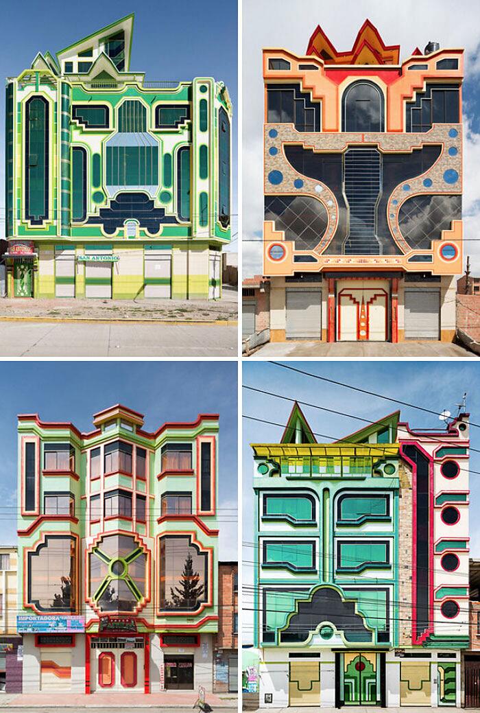 Edifici di Freddy Mamani a El Alto, Bolivia Edifici di Freddy Mamani a El Alto, Bolivia