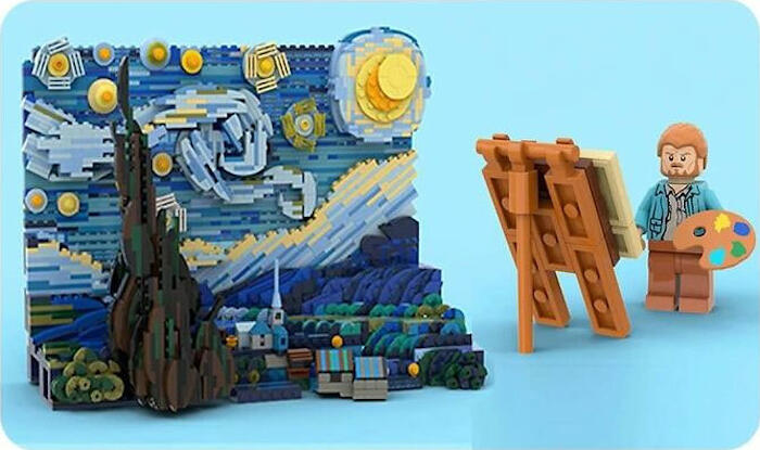 La Lego ha trasformato Notte Stellata di Van Gogh in un difficilissimo  set di 1.552 pezzi - Keblog