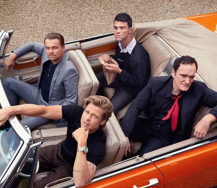 Leonardo DiCaprio, Brad Pitt e Quentin Tarantino Leonardo DiCaprio, Brad Pitt e Quentin Tarantino