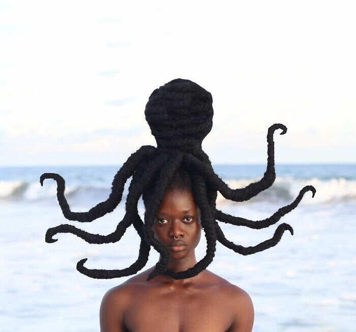 sculture capelli Laetitia Ky sculture capelli Laetitia Ky