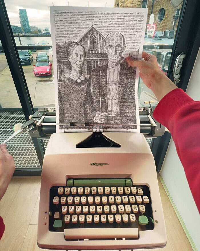 disegni con macchina da scrivere James Cook disegni con macchina da scrivere James Cook