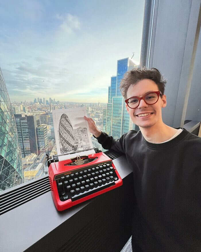 disegni con macchina da scrivere James Cook disegni con macchina da scrivere James Cook