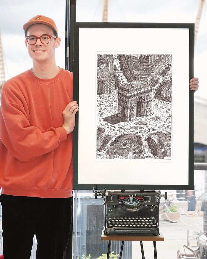disegni con macchina da scrivere James Cook disegni con macchina da scrivere James Cook