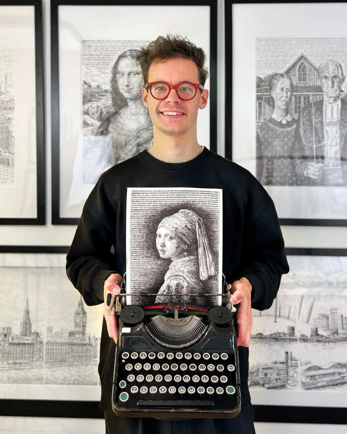 disegni con macchina da scrivere James Cook disegni con macchina da scrivere James Cook