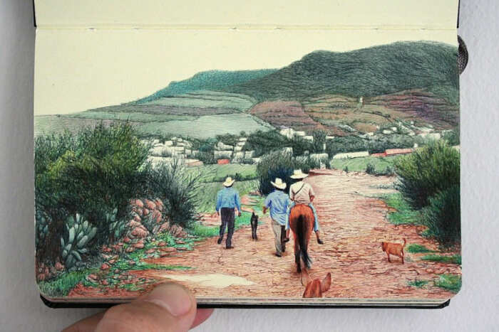 disegni con penne colorate Nicolas V. Sanchez disegni con penne colorate Nicolas V. Sanchez