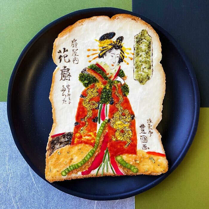 toast creativi Manami Sasaki food art toast creativi Manami Sasaki food art