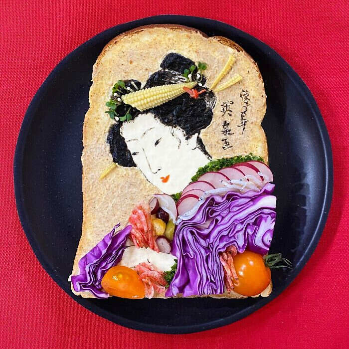toast creativi Manami Sasaki food art toast creativi Manami Sasaki food art