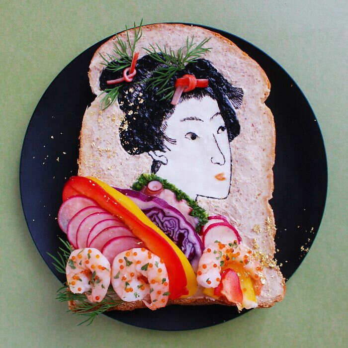 toast creativi Manami Sasaki food art toast creativi Manami Sasaki food art